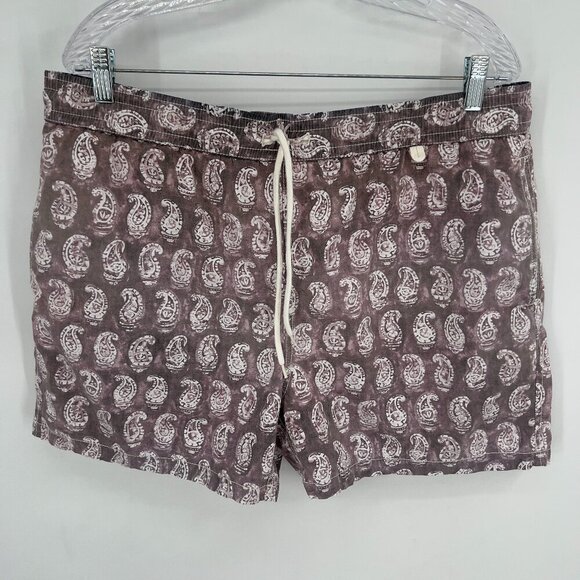 Polo Ralph Lauren Men’s Swim Shorts Mesh Lined Paisley Print Size L - Picture 1 of 9
